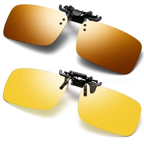 Polarized Clip On Sunglasses .